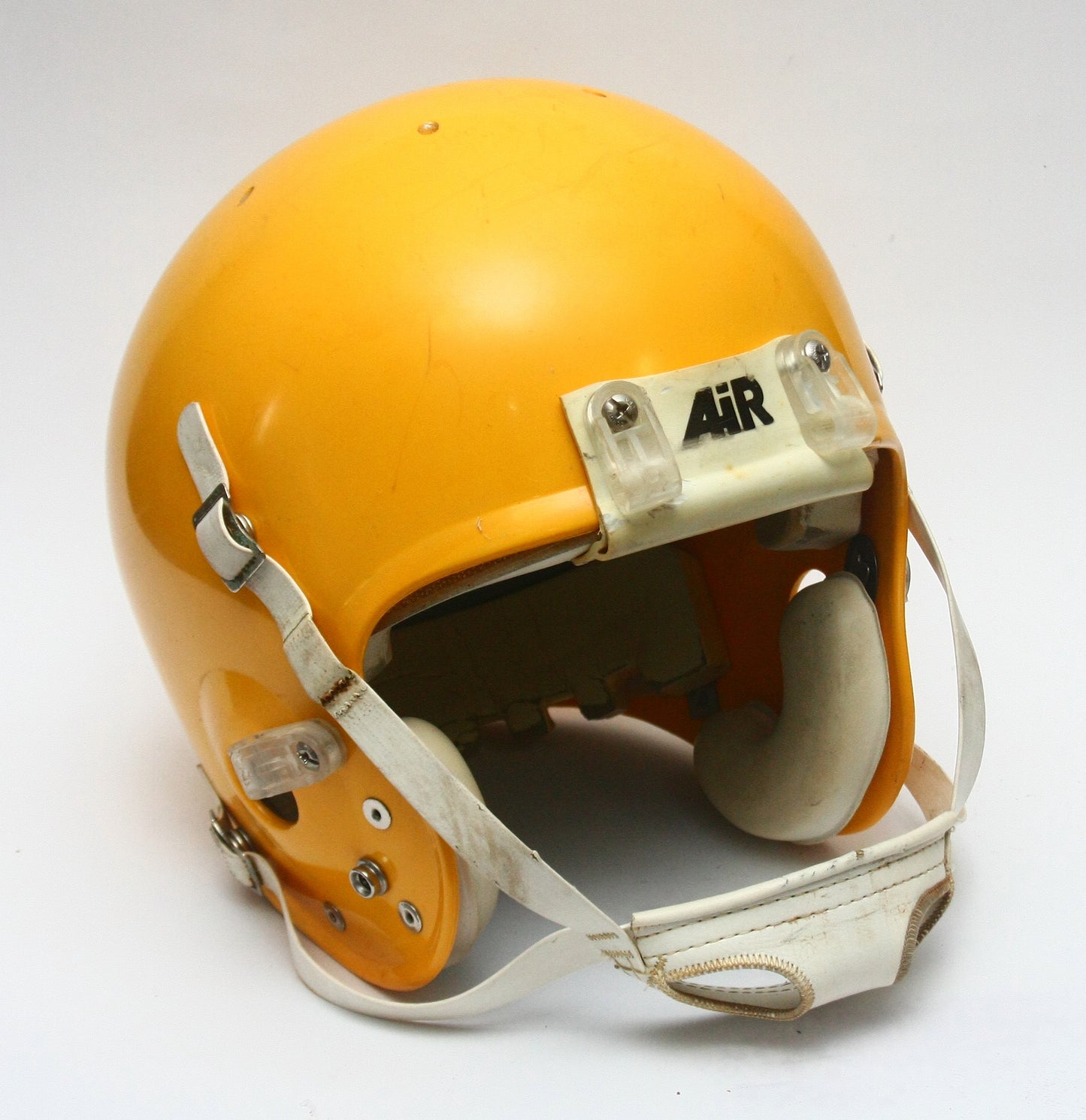 Game Used Schutt Pro Air II MEDIUM Football Helmet - Packers Yellow