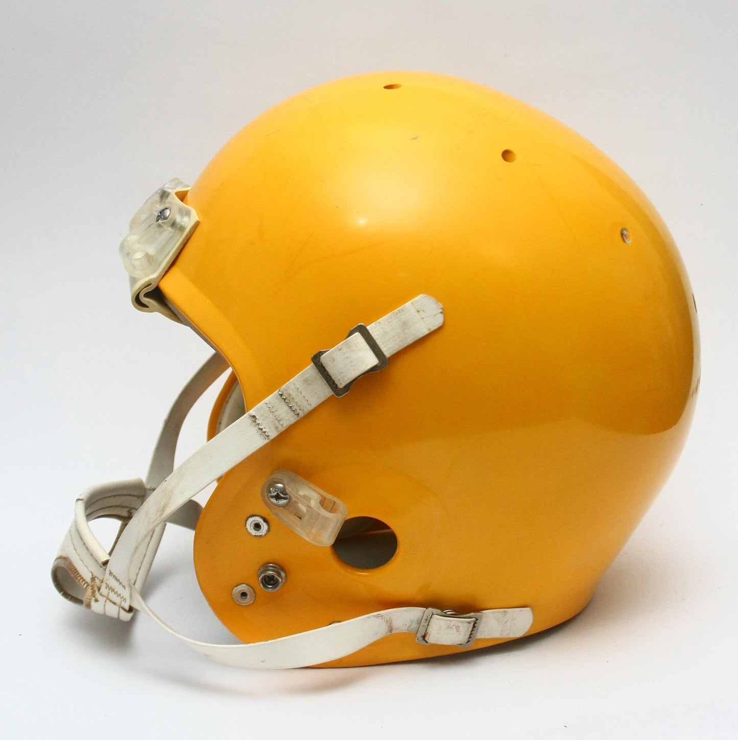 Game Used Schutt Pro Air II MEDIUM Football Helmet - Packers Yellow