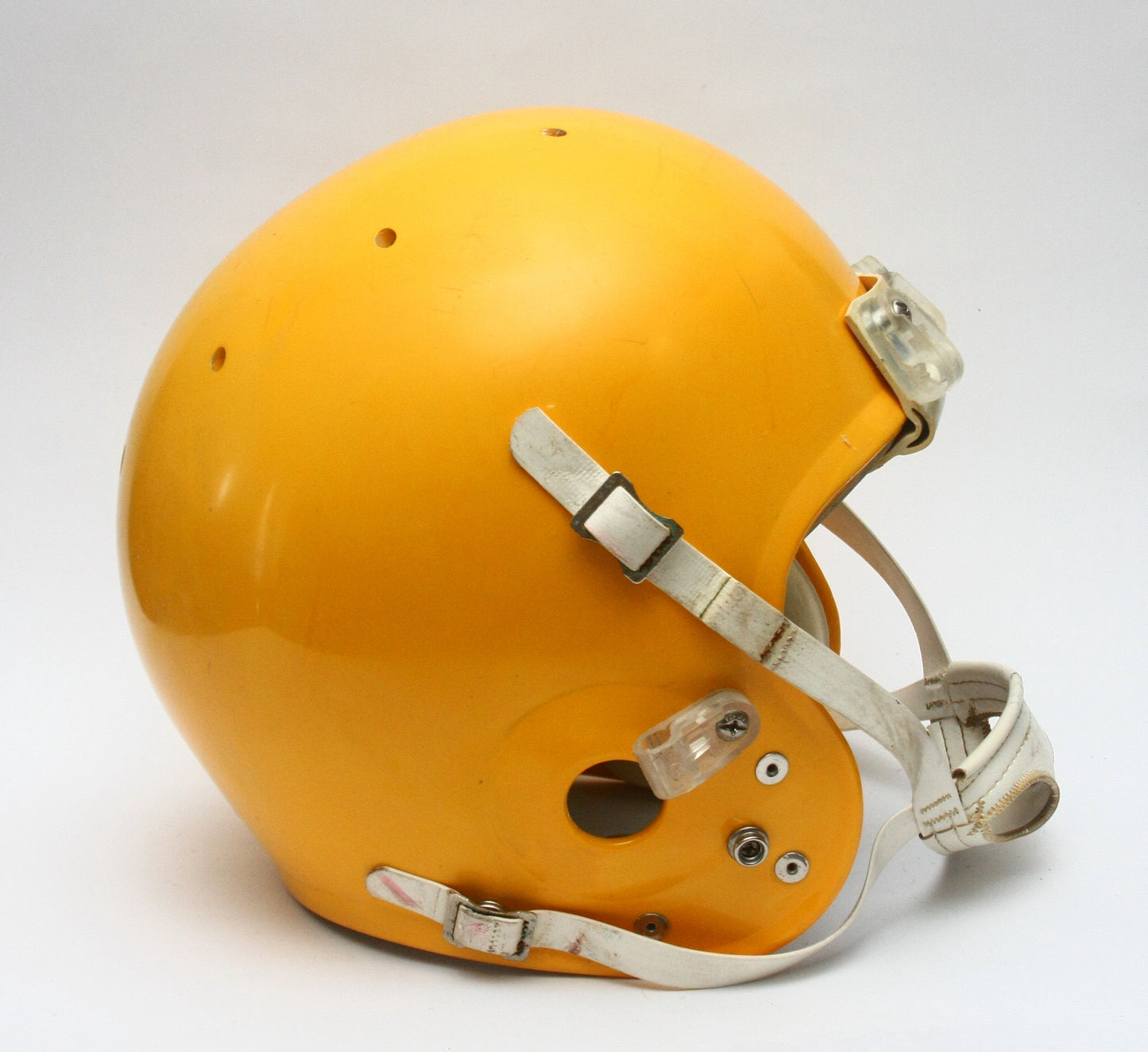 Game Used Schutt Pro Air II MEDIUM Football Helmet - Packers Yellow