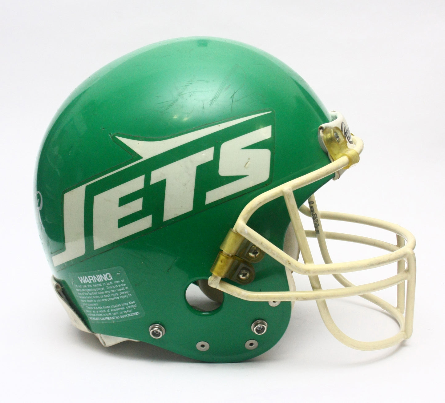 Vintage Game Used 1980s New York Jets Rawlings ANFL Football Helmet Size Large