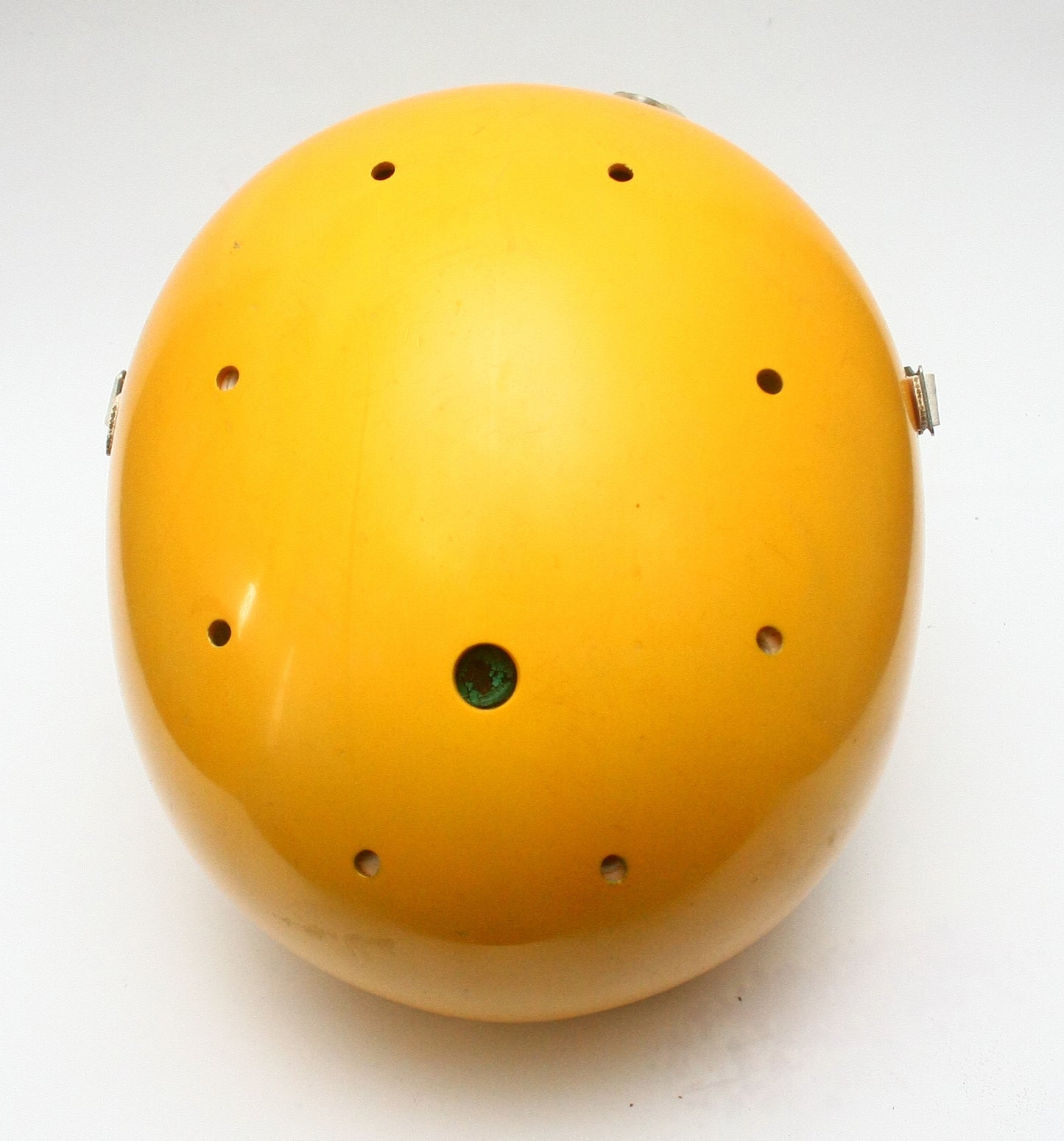 Game Used Schutt Pro Air II MEDIUM Football Helmet - Packers Yellow