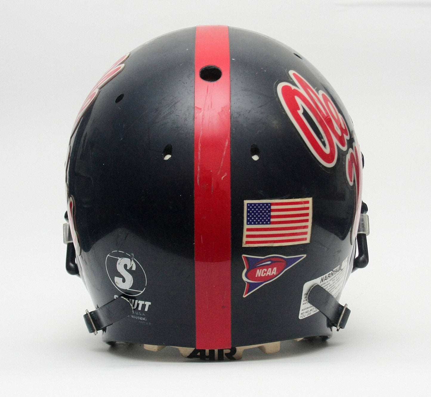 Game Used 2000 Eli Manning Style Ole Miss Rebels Football Helmet