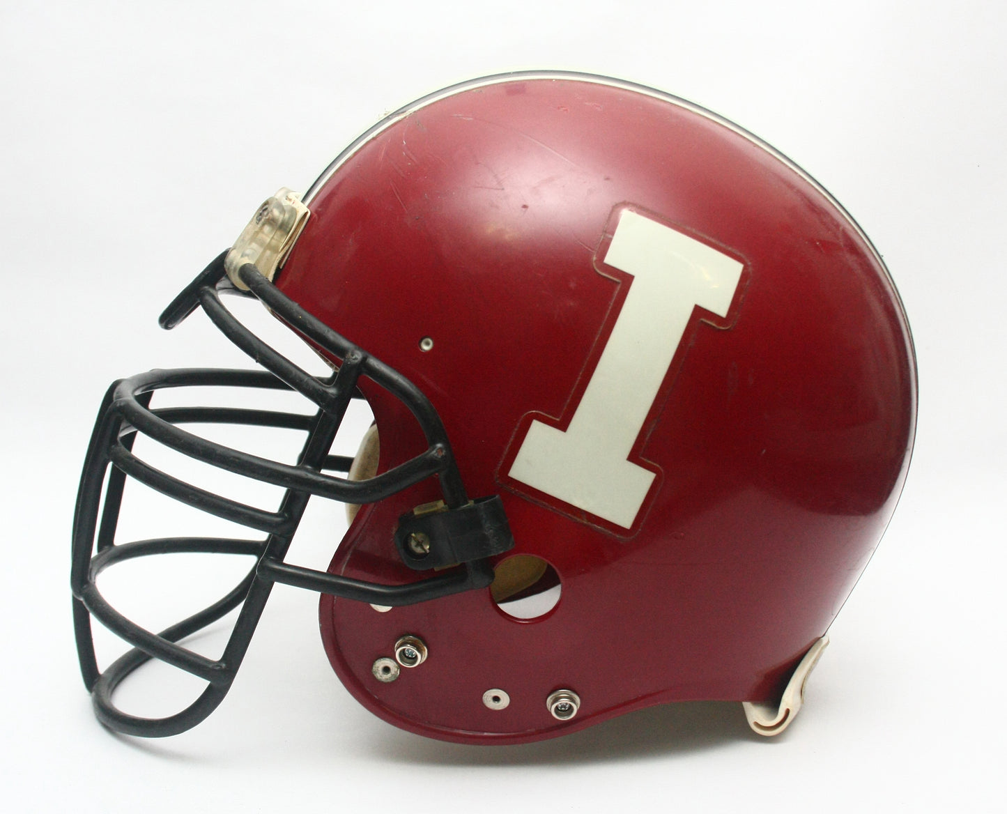 Vintage Game Used 1990s Indiana Hoosiers Riddell VSR 3 Football Helmet Size XL
