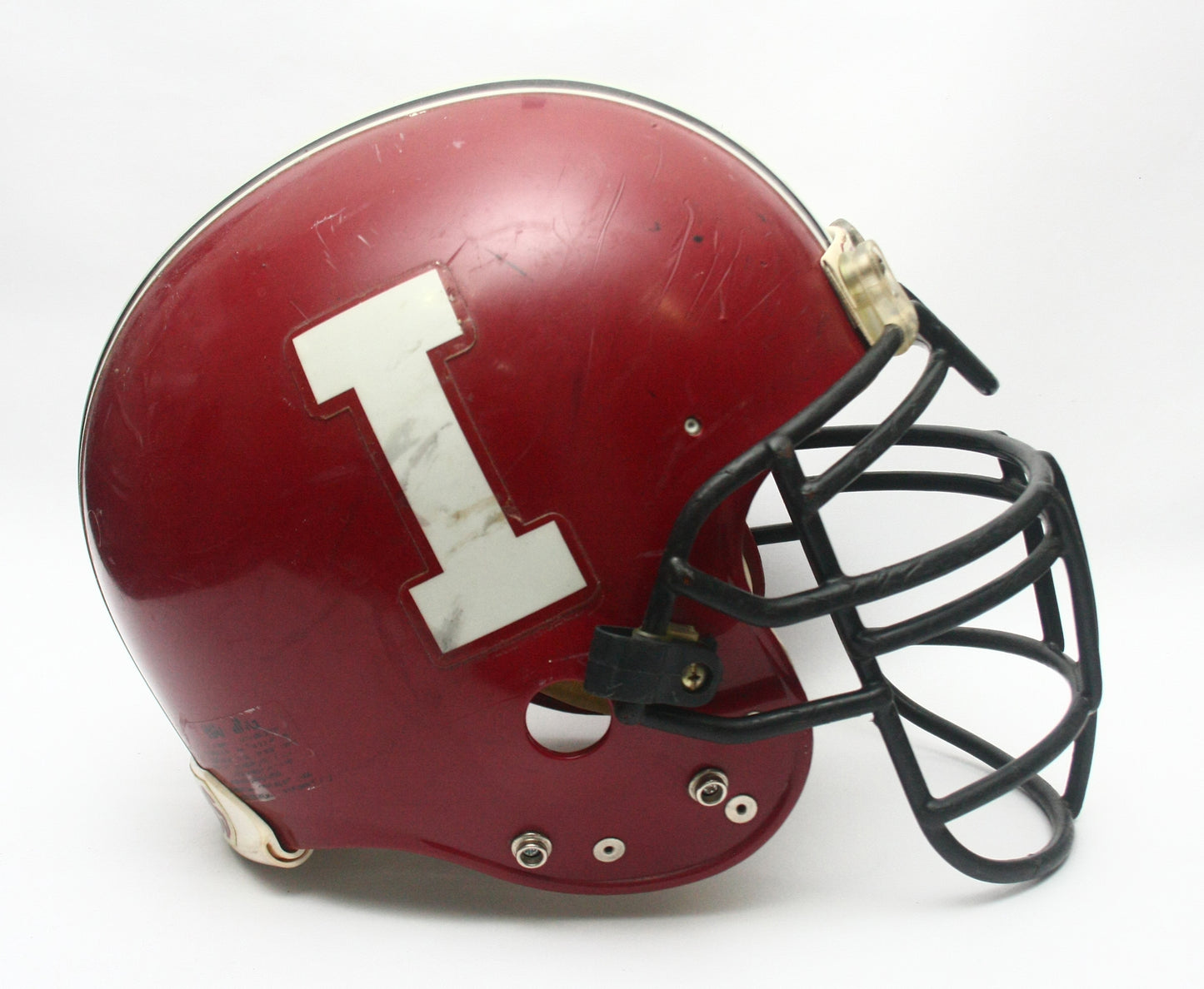 Vintage Game Used 1990s Indiana Hoosiers Riddell VSR 3 Football Helmet Size XL