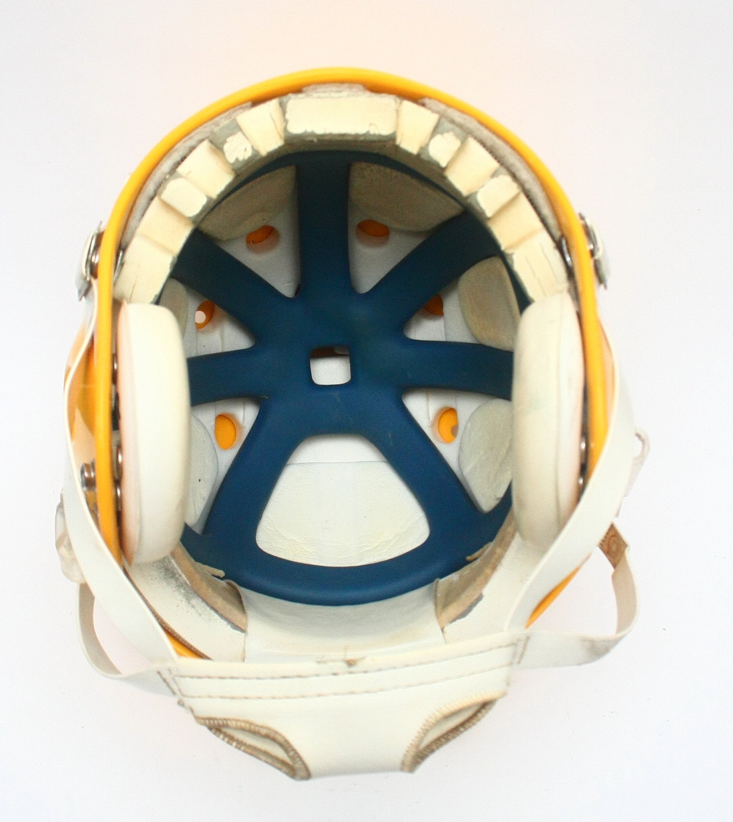 Game Used Schutt Pro Air II MEDIUM Football Helmet - Packers Yellow