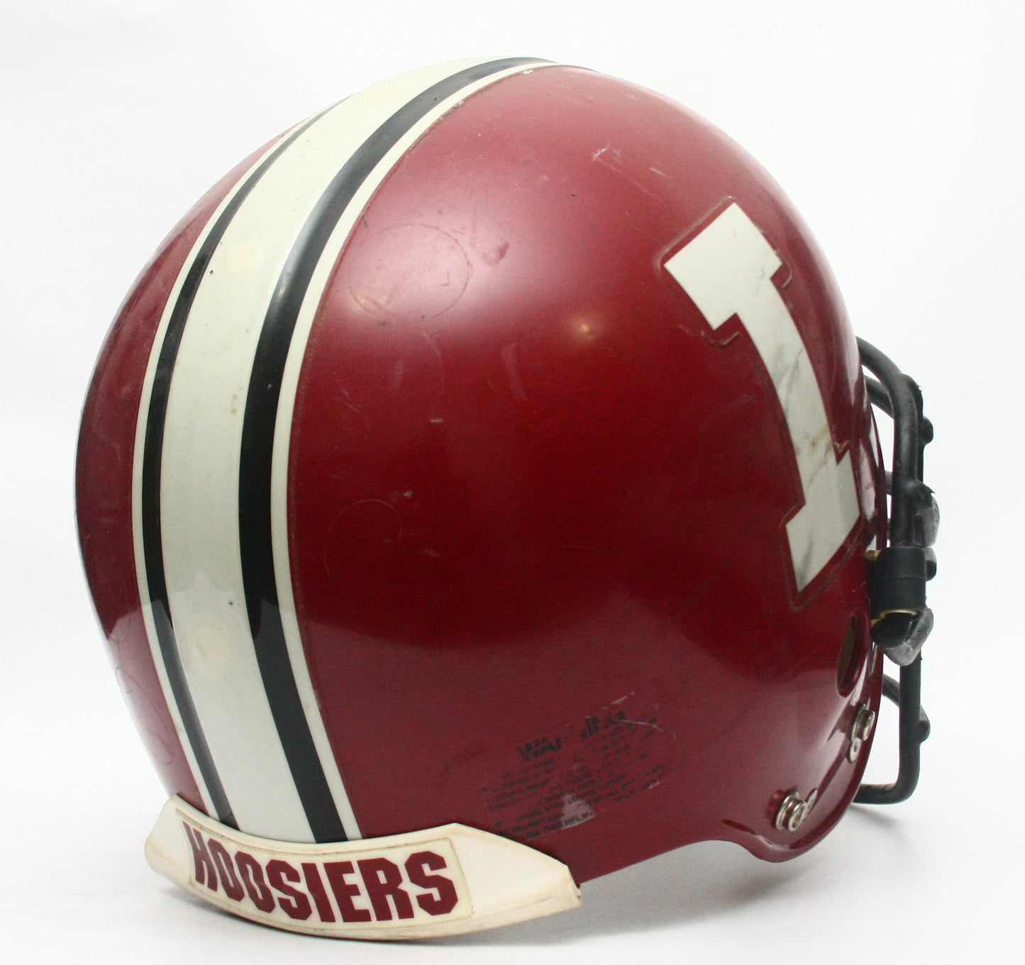Vintage Game Used 1990s Indiana Hoosiers Riddell VSR 3 Football Helmet Size XL