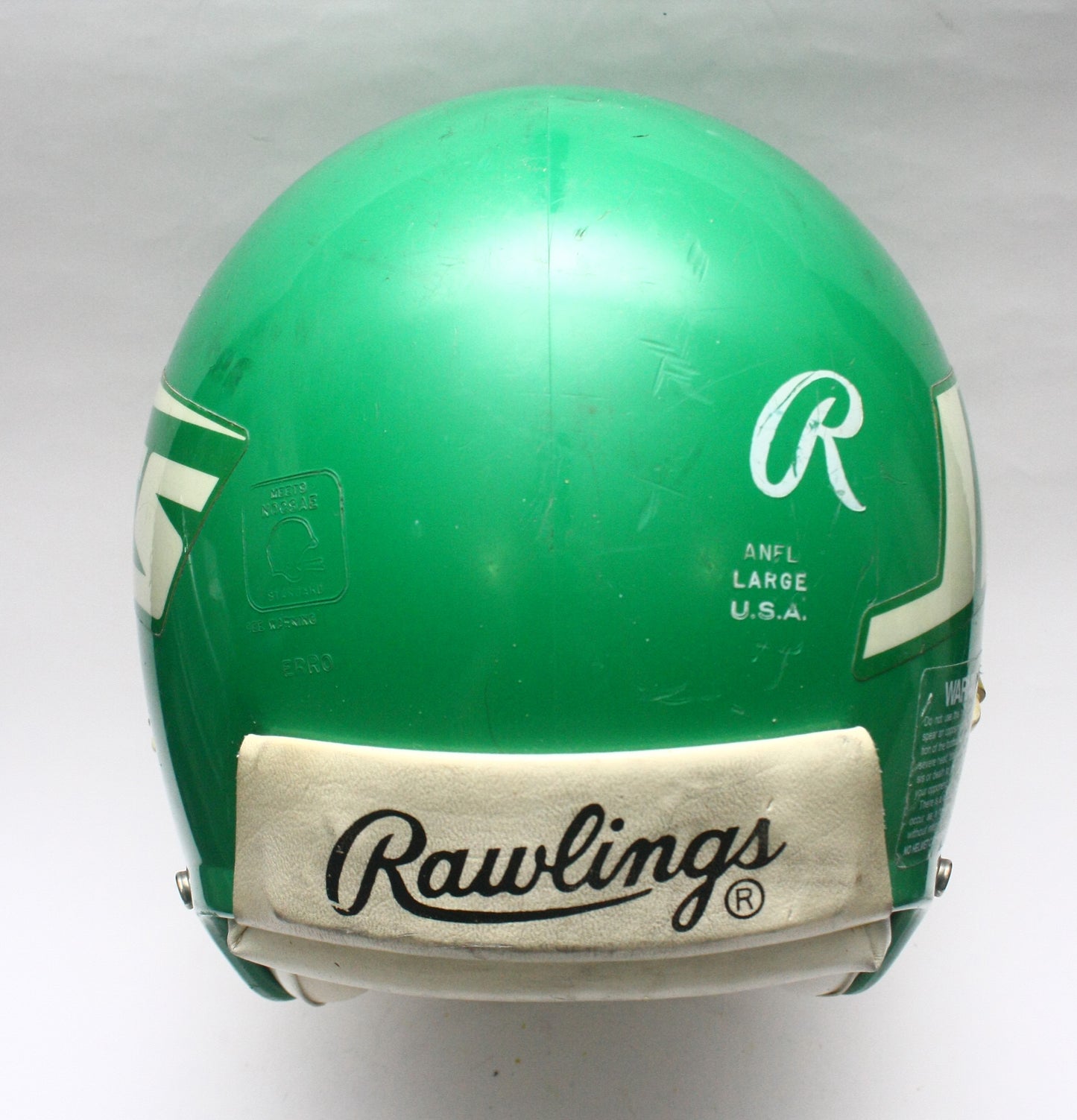 Vintage Game Used 1980s New York Jets Rawlings ANFL Football Helmet Size Large