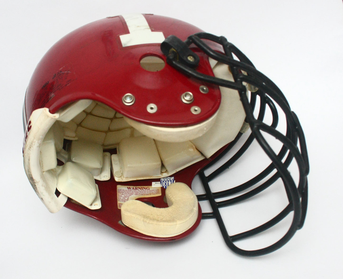 Vintage Game Used 1990s Indiana Hoosiers Riddell VSR 3 Football Helmet Size XL