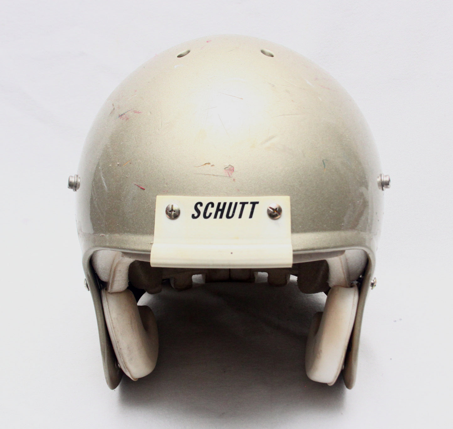 Pre-owned Schutt Air Advantage Youth Large Gold Metallic Football Helmet