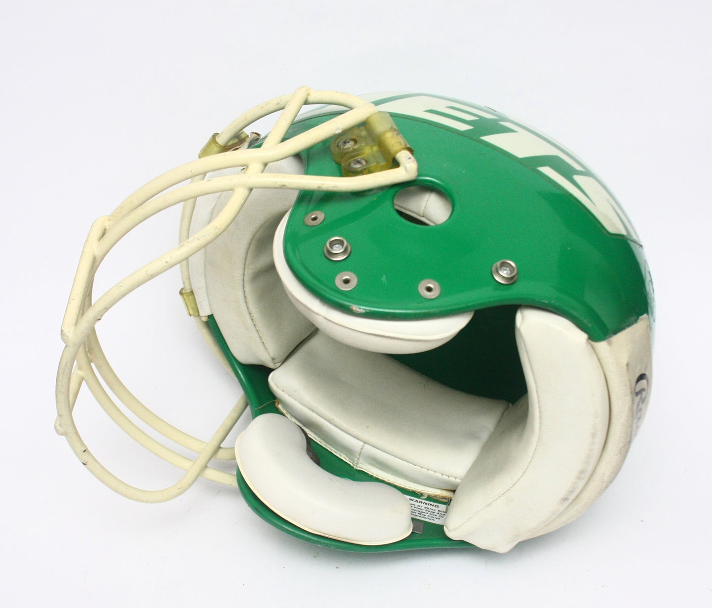 Vintage Game Used 1980s New York Jets Rawlings ANFL Football Helmet Size Large