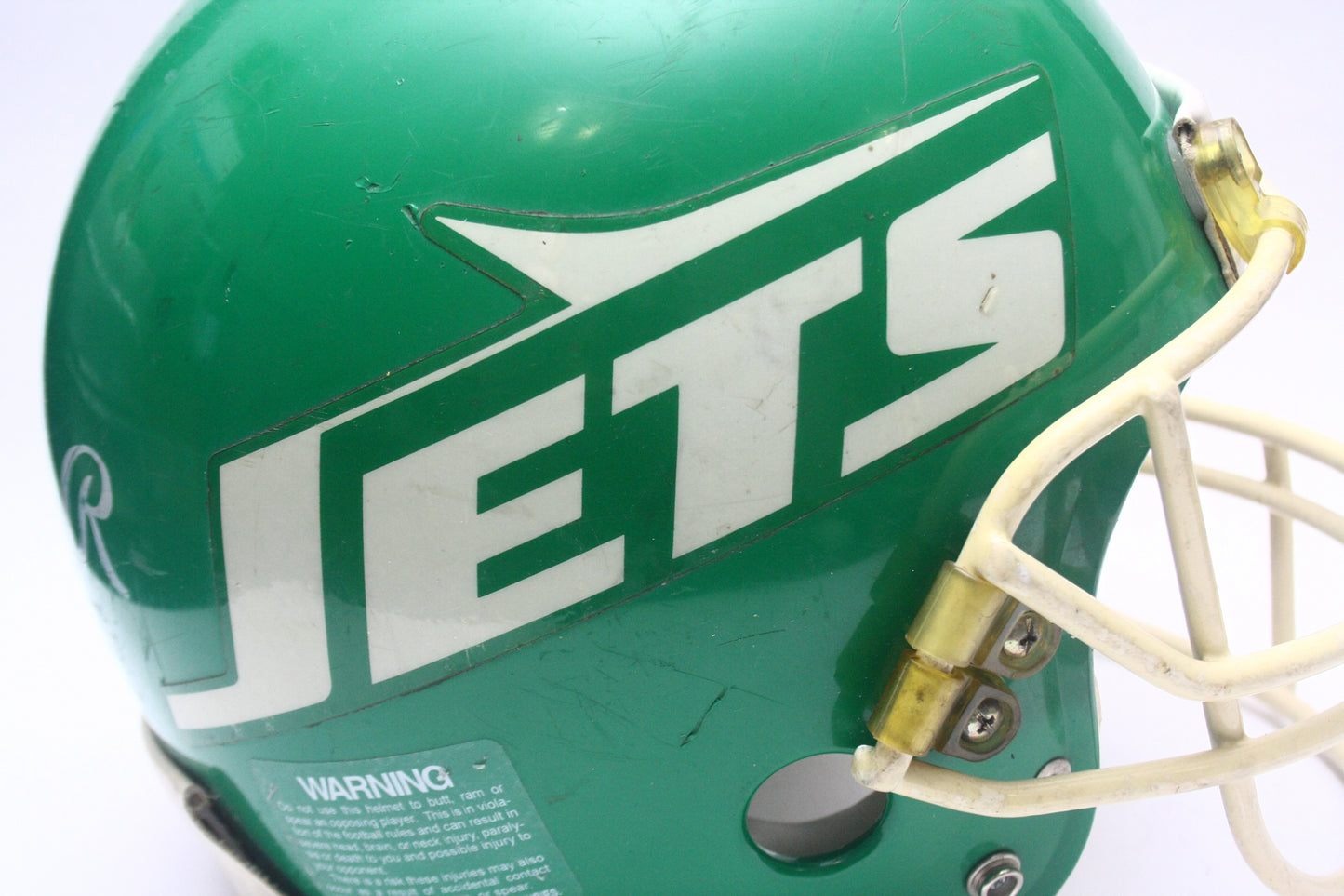 Vintage Game Used 1980s New York Jets Rawlings ANFL Football Helmet Size Large