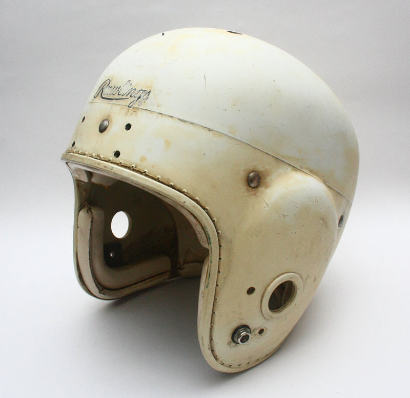Vintage Game Used 1940s Rawlings Cy Co Lite HC25 Football Helmet - Size 6 3/4