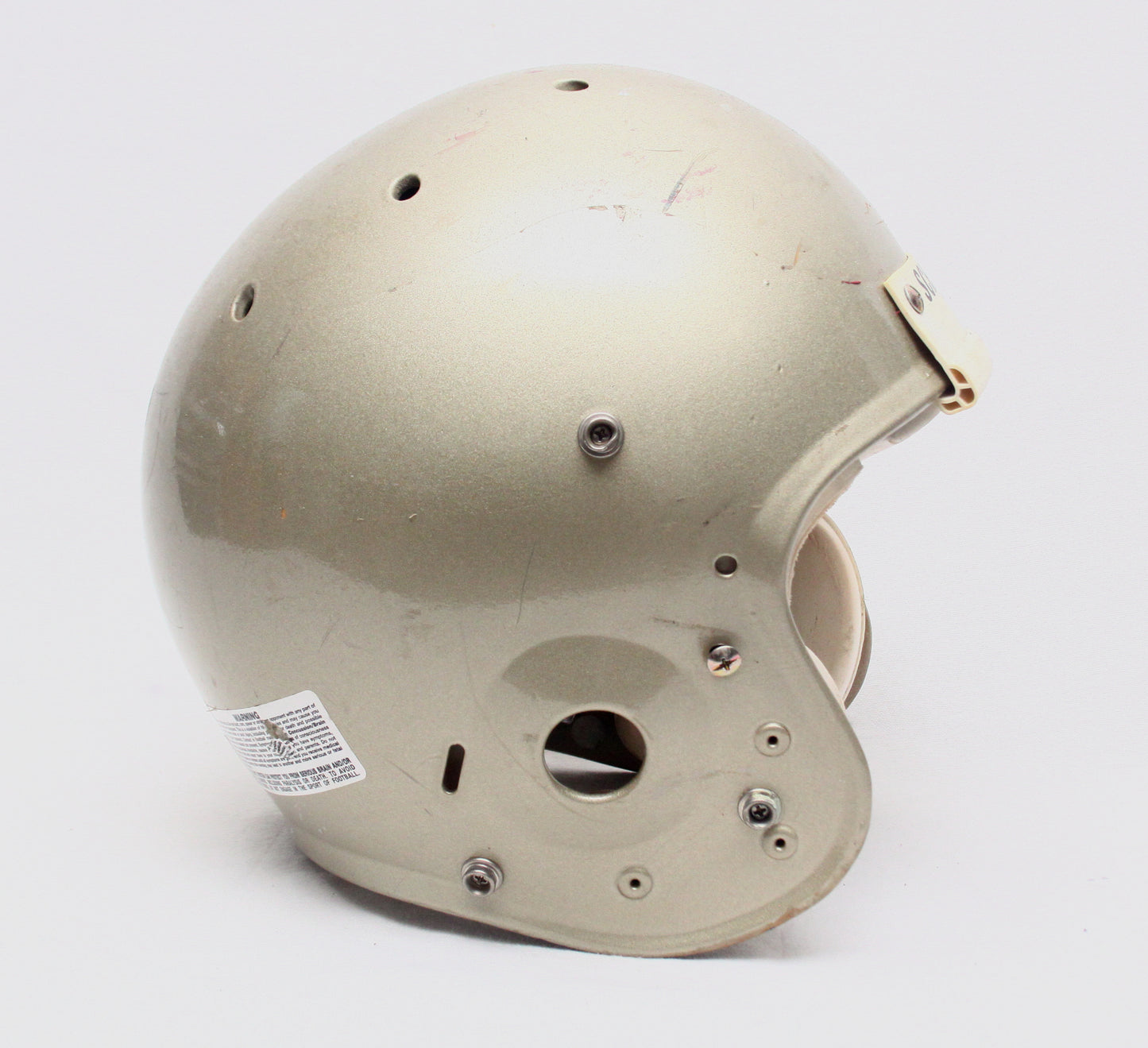 Pre-owned Schutt Air Advantage Youth Large Gold Metallic Football Helmet
