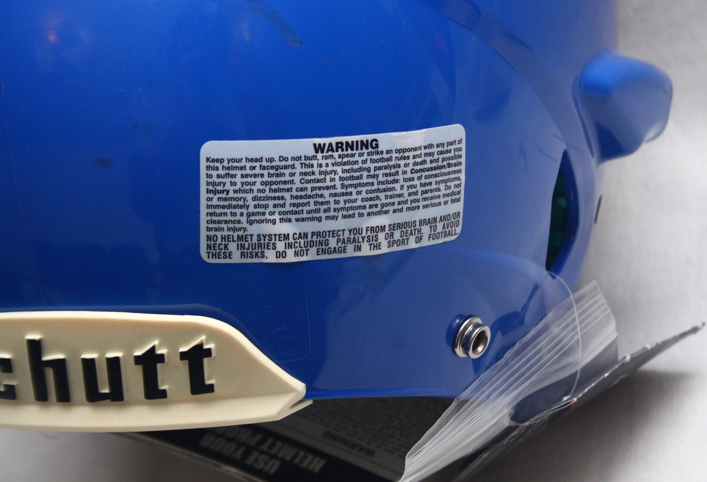NOS / MINT Schutt Ion Youth Large Football Helmet - Royal Blue