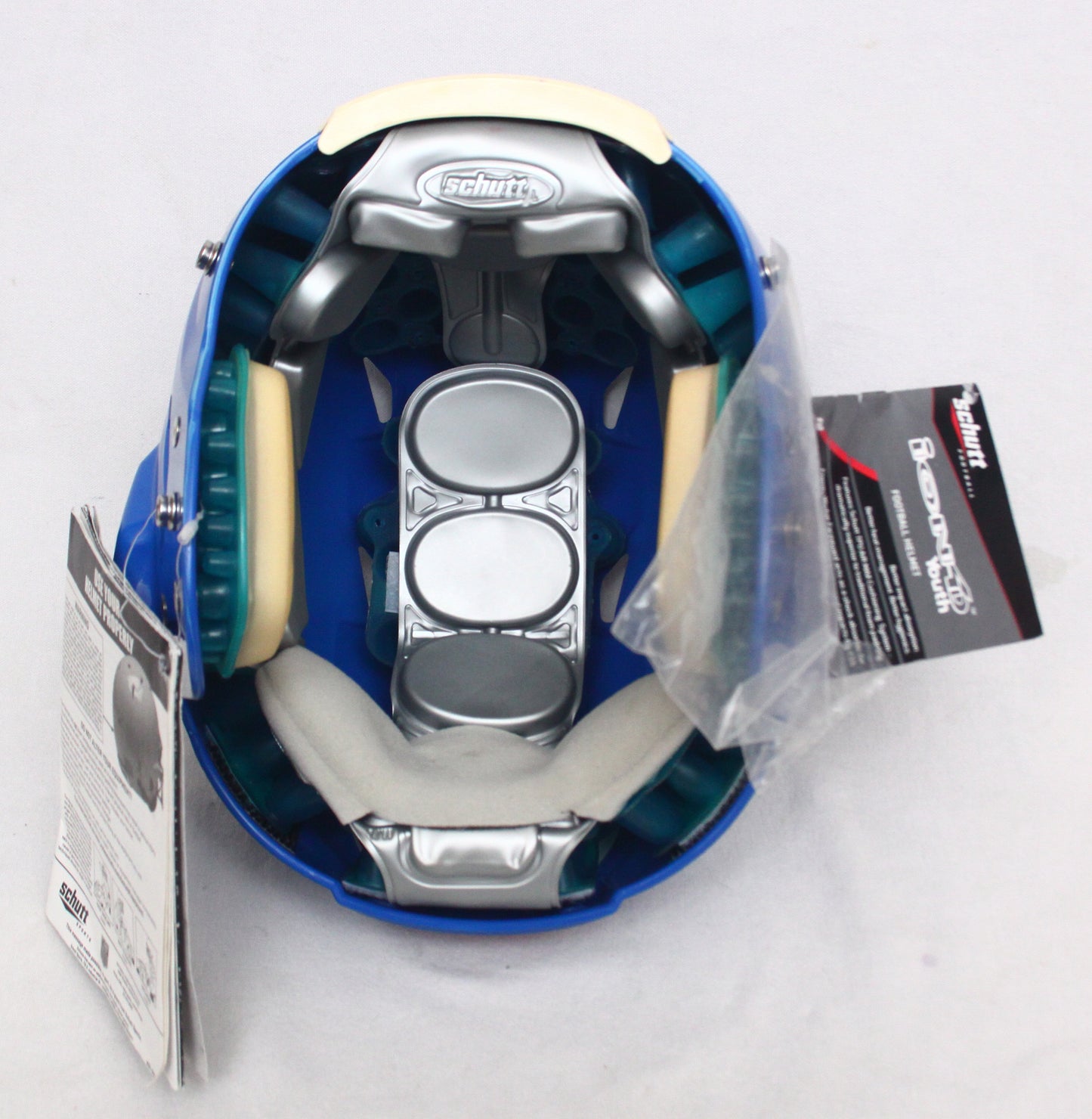 NOS / MINT Schutt Ion Youth Large Football Helmet - Royal Blue