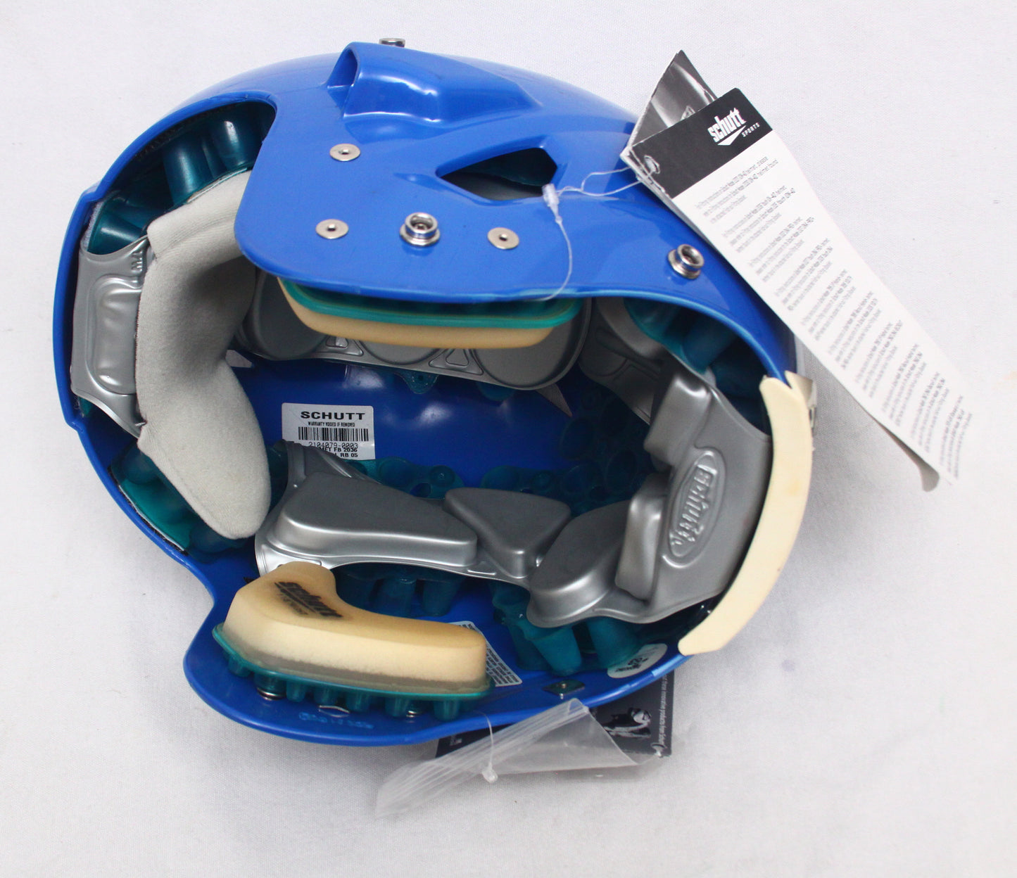 NOS / MINT Schutt Ion Youth Large Football Helmet - Royal Blue
