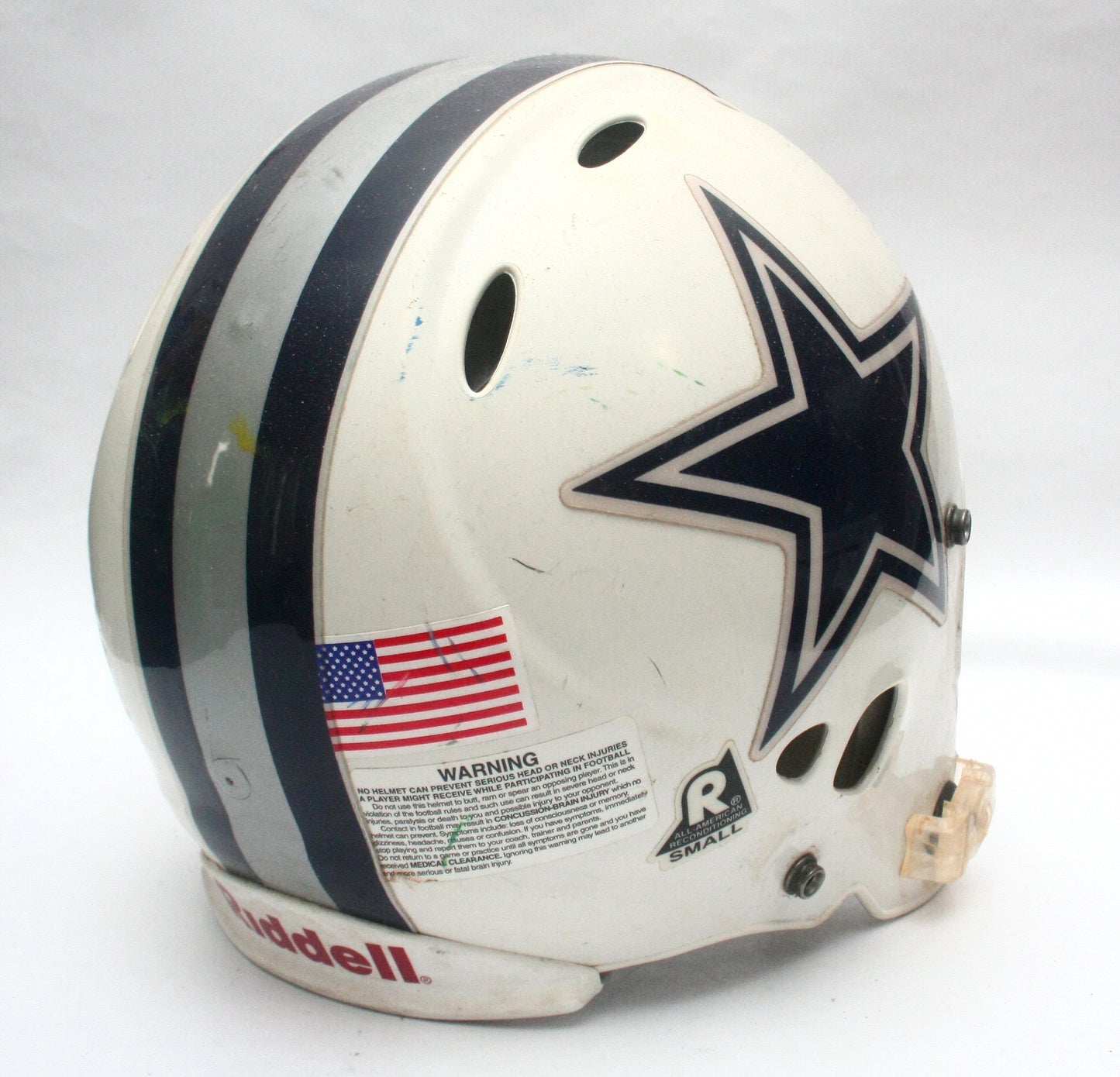 Vintage Game Used Riddell Revolution Small Youth Football Helmet