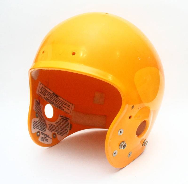 Vintage Game Used Yellow 1980s Schutt Air IV Youth Medium Football Helmet Shell Only