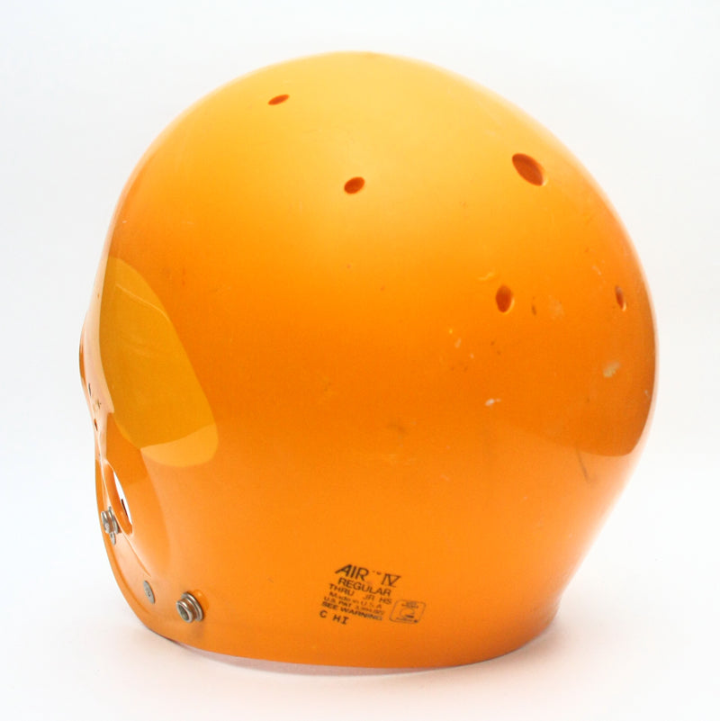 Vintage Game Used Yellow 1980s Schutt Air IV Youth Medium Football Helmet Shell Only