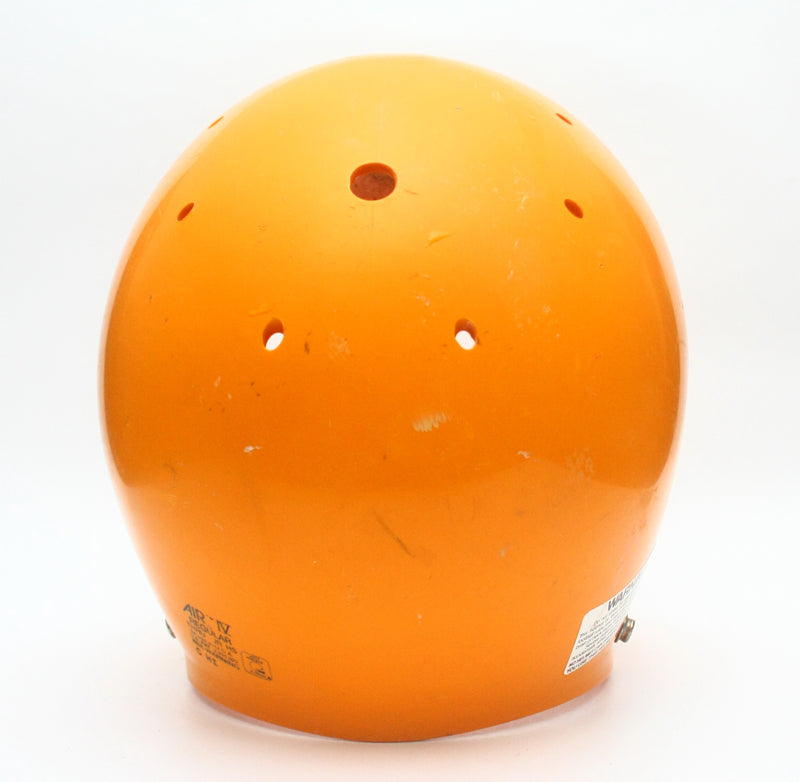 Vintage Game Used Yellow 1980s Schutt Air IV Youth Medium Football Helmet Shell Only
