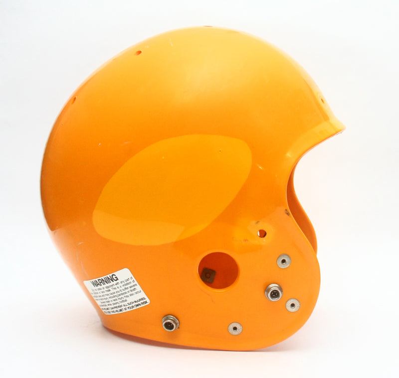 Vintage Game Used Yellow 1980s Schutt Air IV Youth Medium Football Helmet Shell Only
