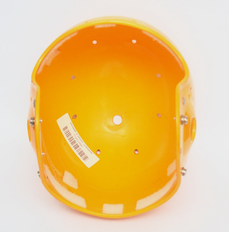 Vintage Game Used Yellow 1980s Schutt Air IV Youth Medium Football Helmet Shell Only