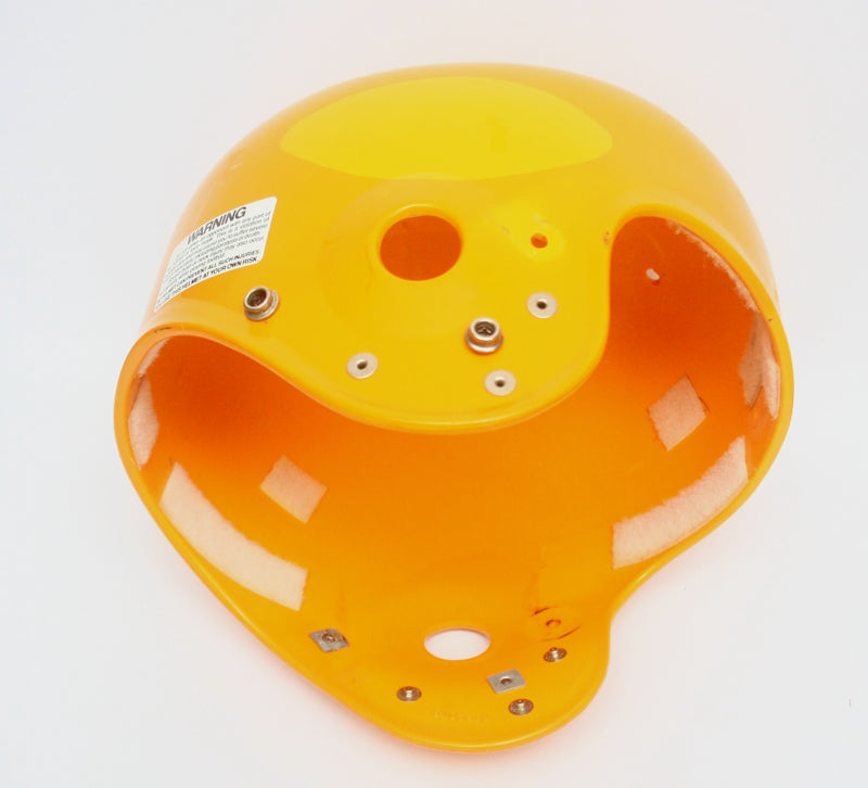 Vintage Game Used Yellow 1980s Schutt Air IV Youth Medium Football Helmet Shell Only