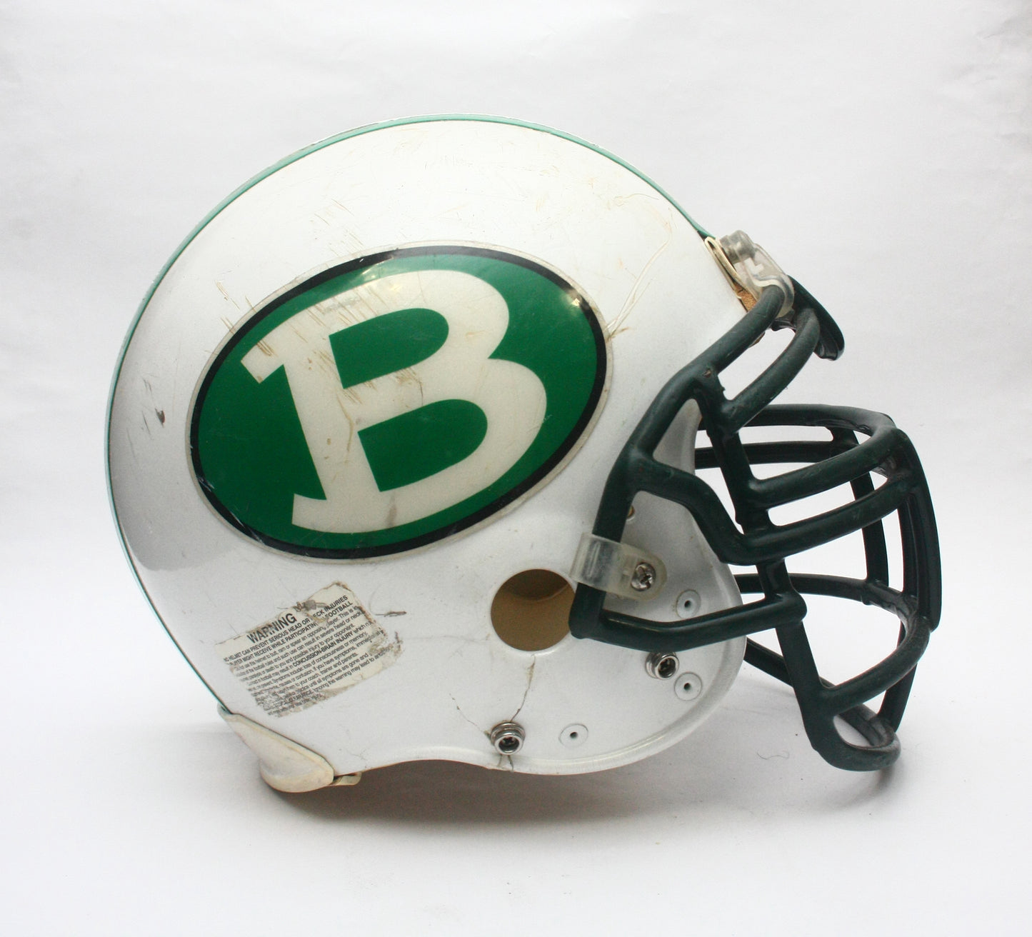 Vintage Game Used 1990s Brenham Cubs Texas High School Riddell VSR4 Football Helmet Size Large