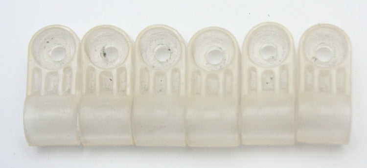6 Vintage Game Used Riddell Kra-Lite Football Helmet Facemask Clips 092825I