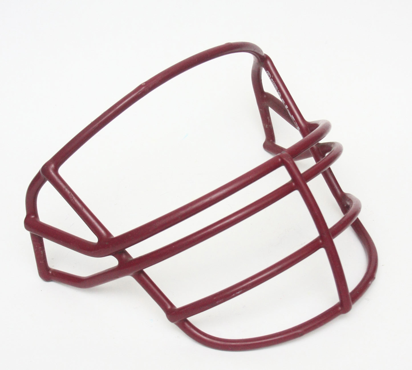 Vintage 1990s Game Used Schutt JOP Football Helmet Facemask - Cardinal