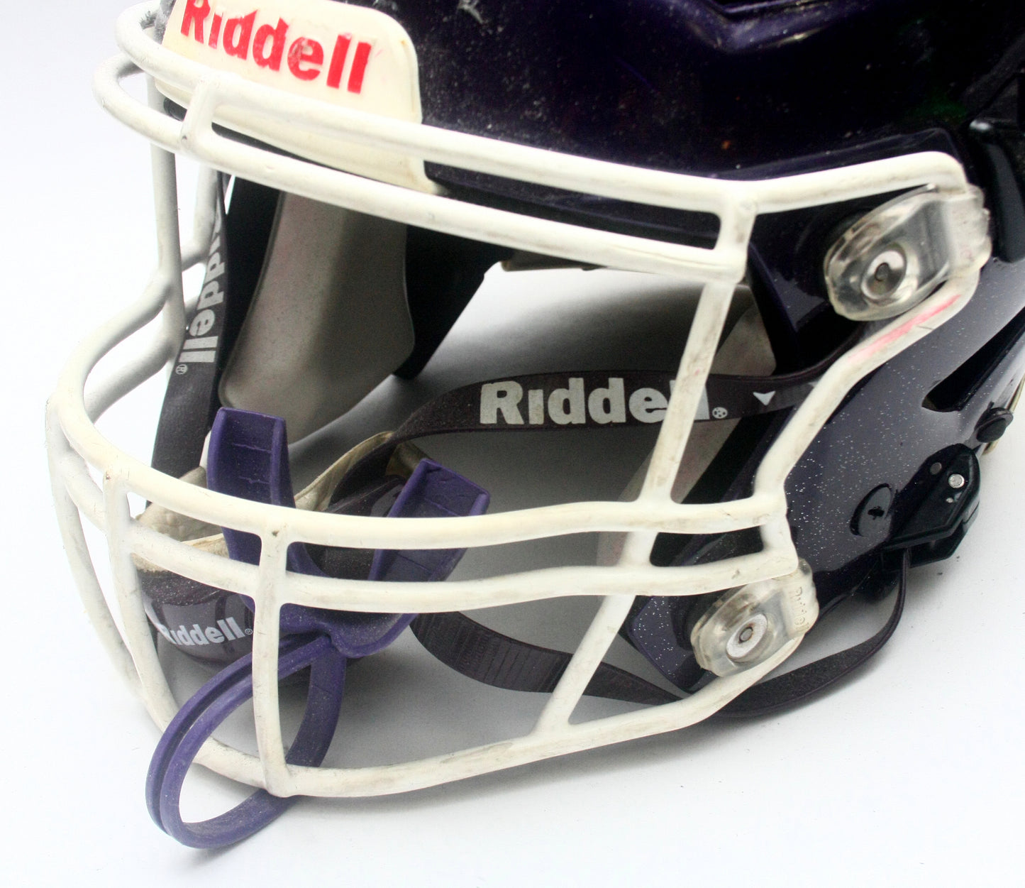 Game Used Riddell SpeedFlex Adult Large Football Helmet - Purple metallic