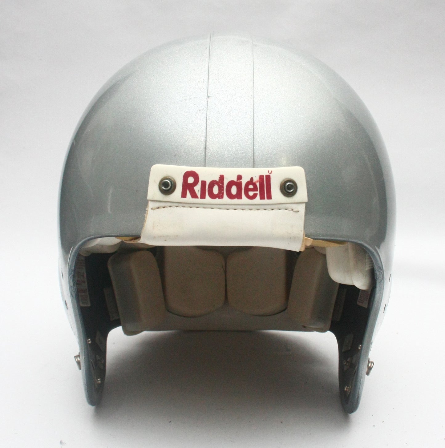 Vintage Riddell VSR4 Silver Metallic Adult Large Football Helmet