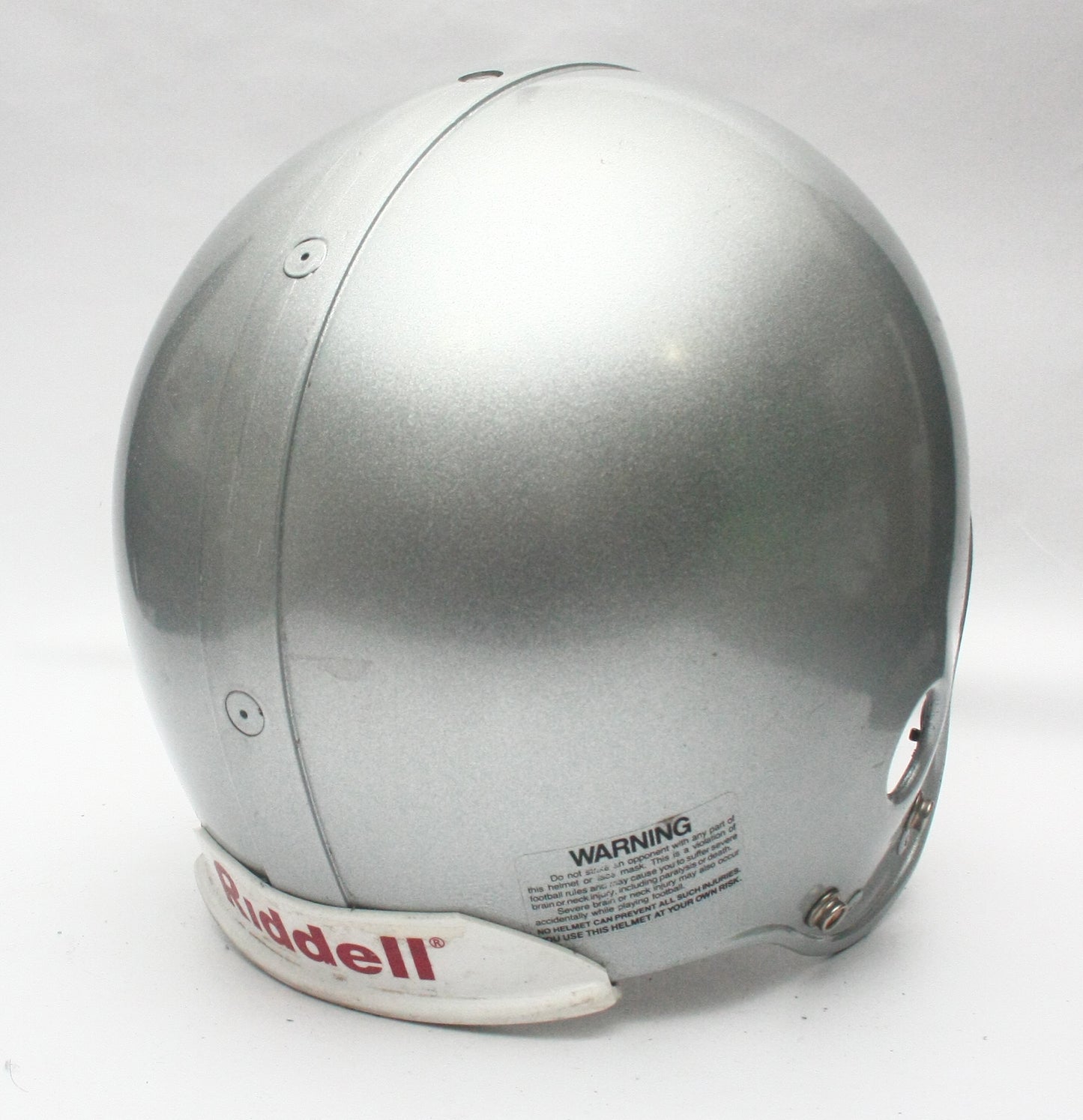 Vintage Riddell VSR4 Silver Metallic Adult Large Football Helmet