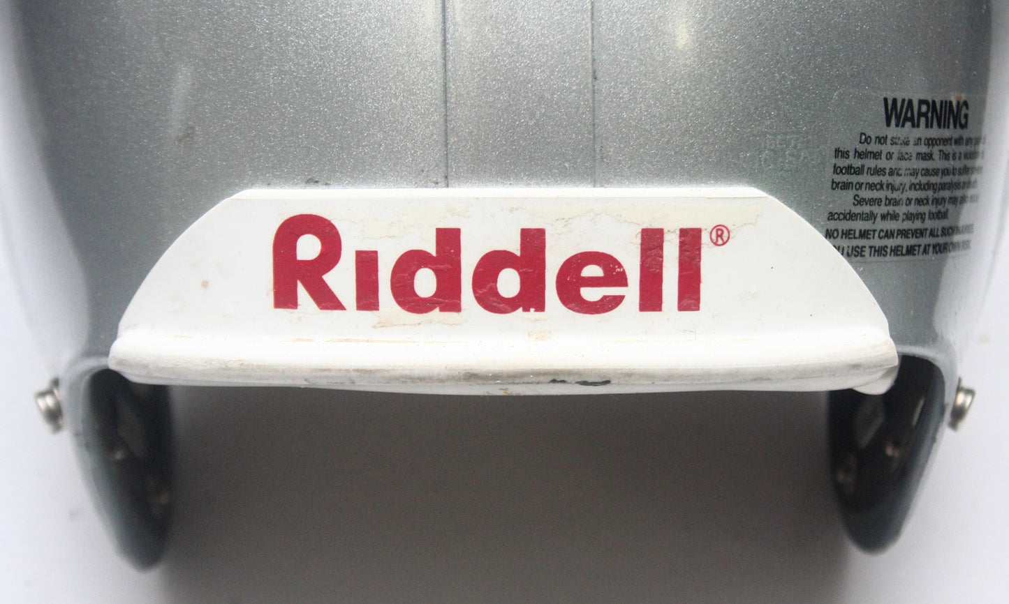 Vintage Riddell VSR4 Silver Metallic Adult Large Football Helmet