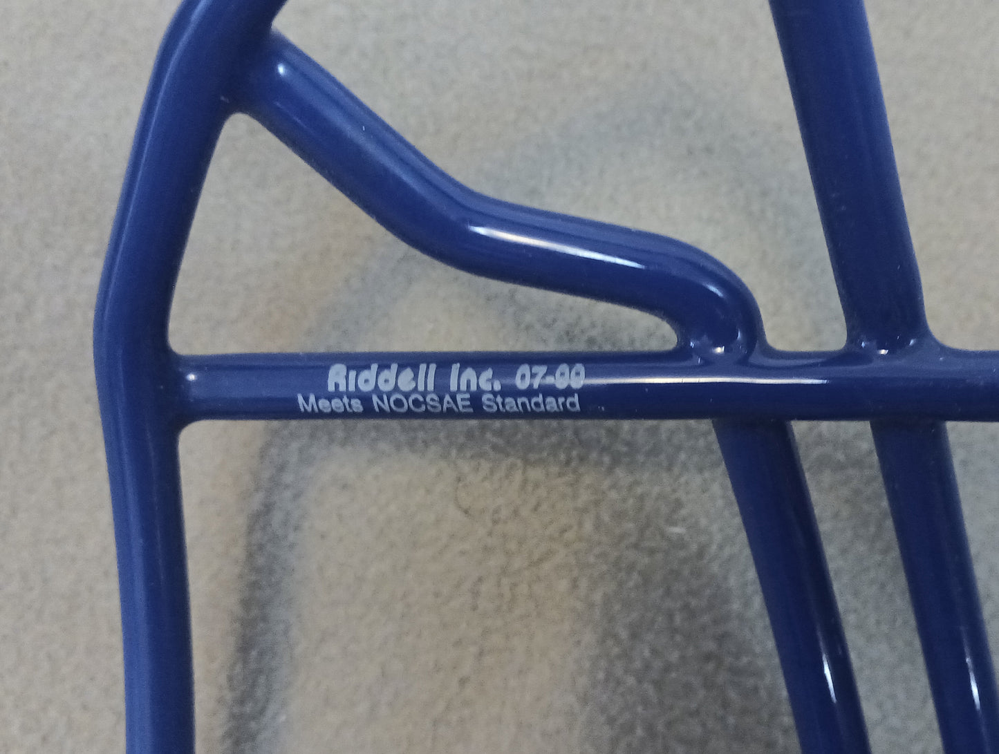 Pre-Owned Seattle Blue Royal Blue Riddell OPO Football Helmet Facemask - 07-99