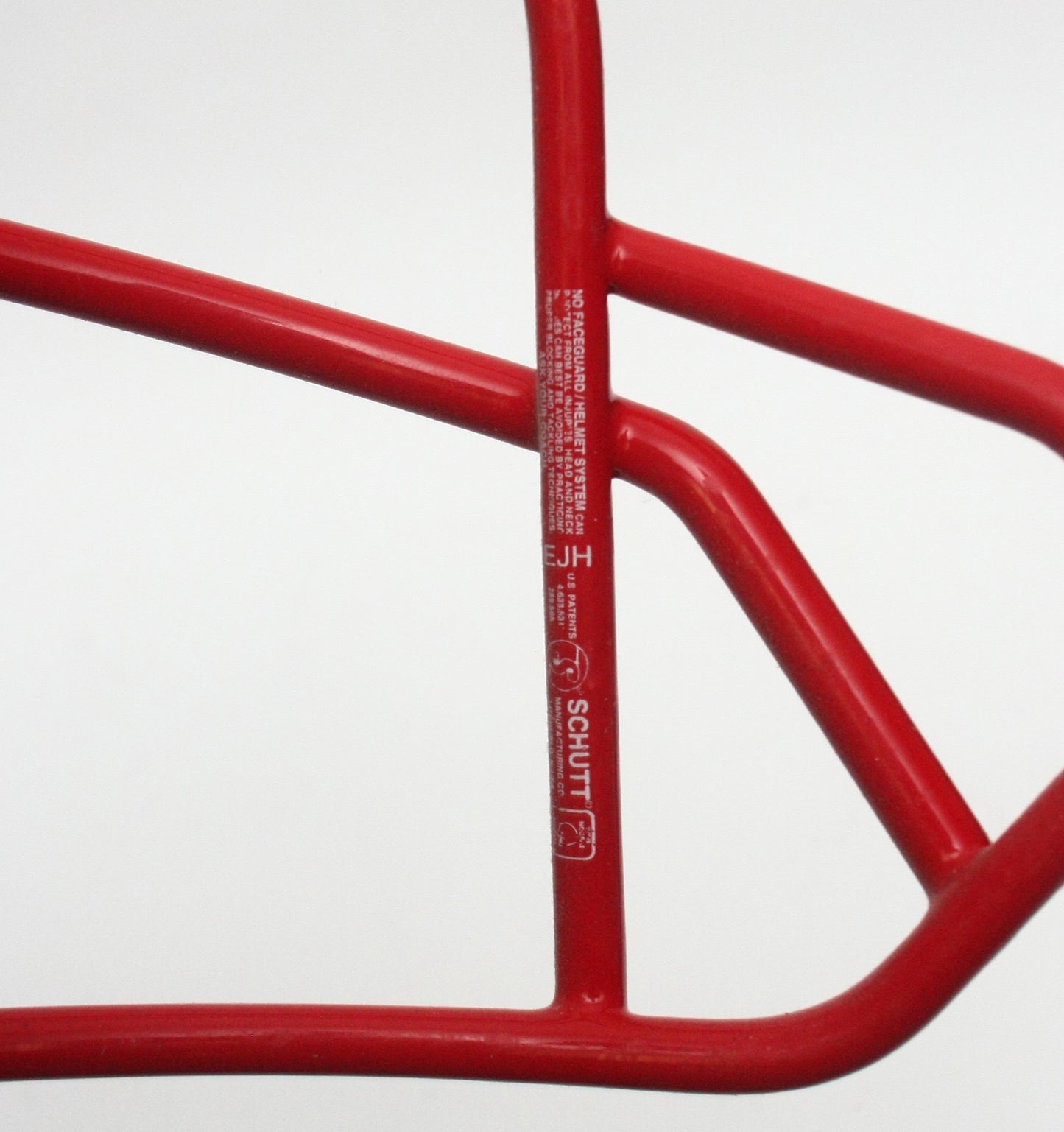 Rare Vintage Game Used 2000s Schutt OPO-SW Football Helmet Facemask - Scarlet