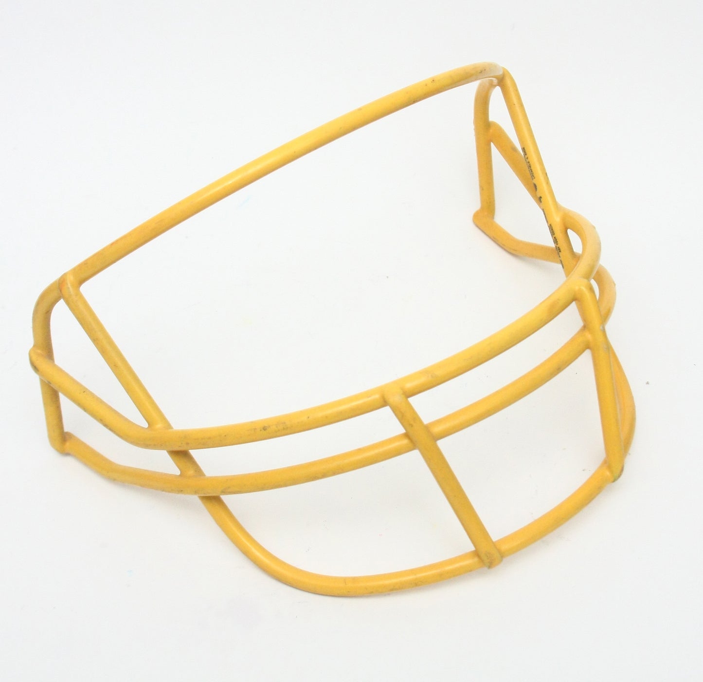 Rare Vintage Game Used 1980s Schutt OPO Football Helmet Facemask - Yellow