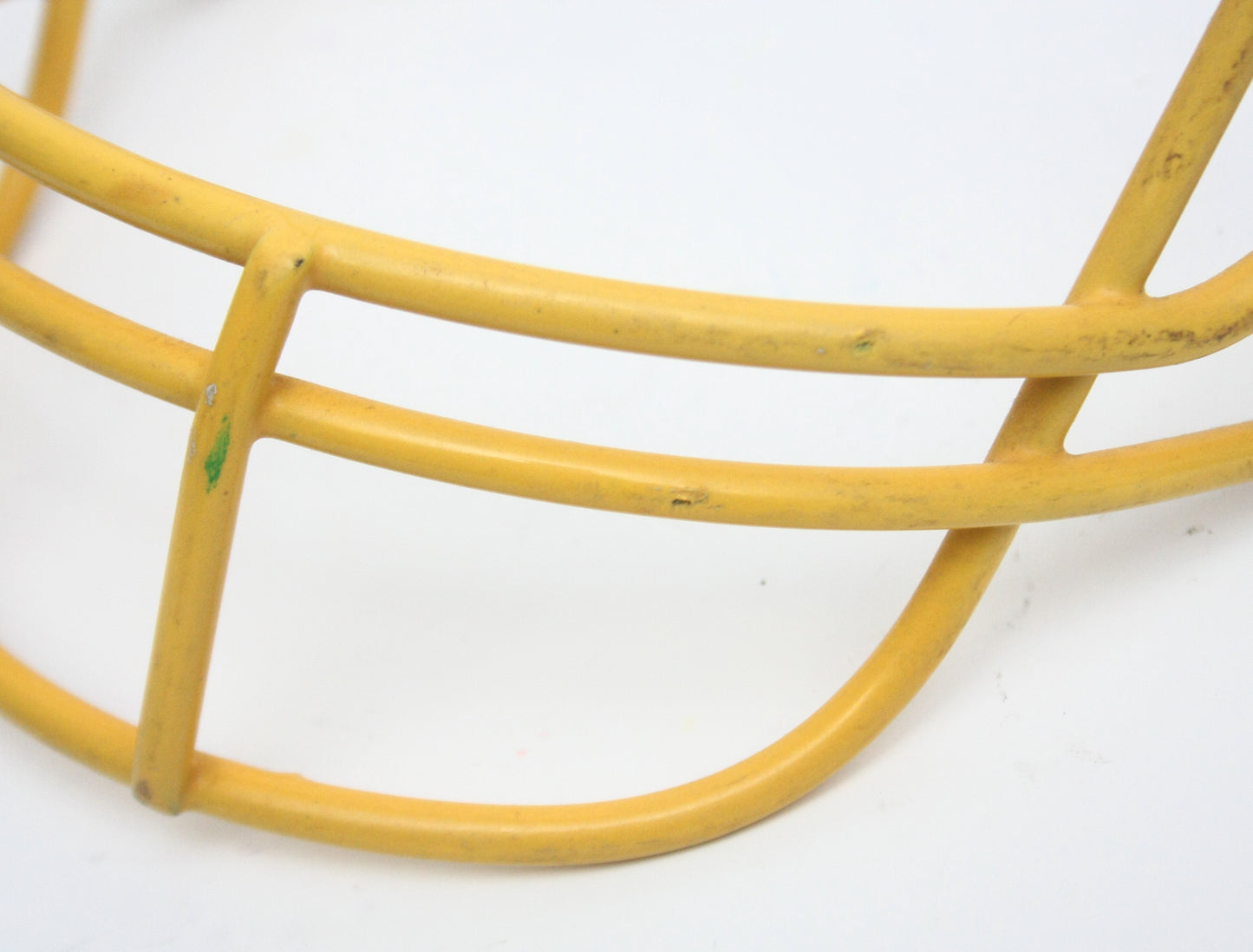 Rare Vintage Game Used 1980s Schutt OPO Football Helmet Facemask - Yellow