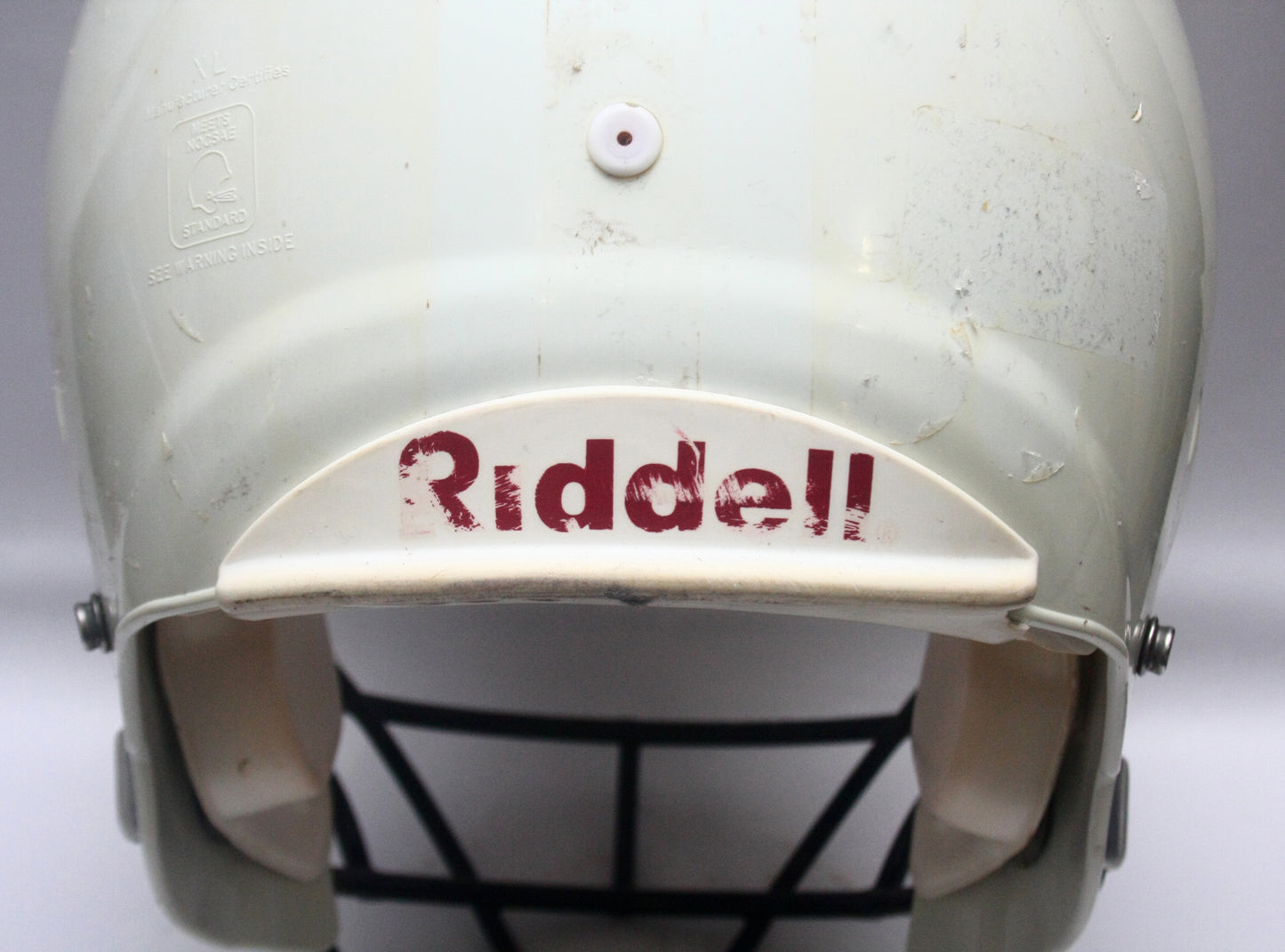 Vintage Game Used Riddell Revolution XL Football Helmet with Rare Facemask