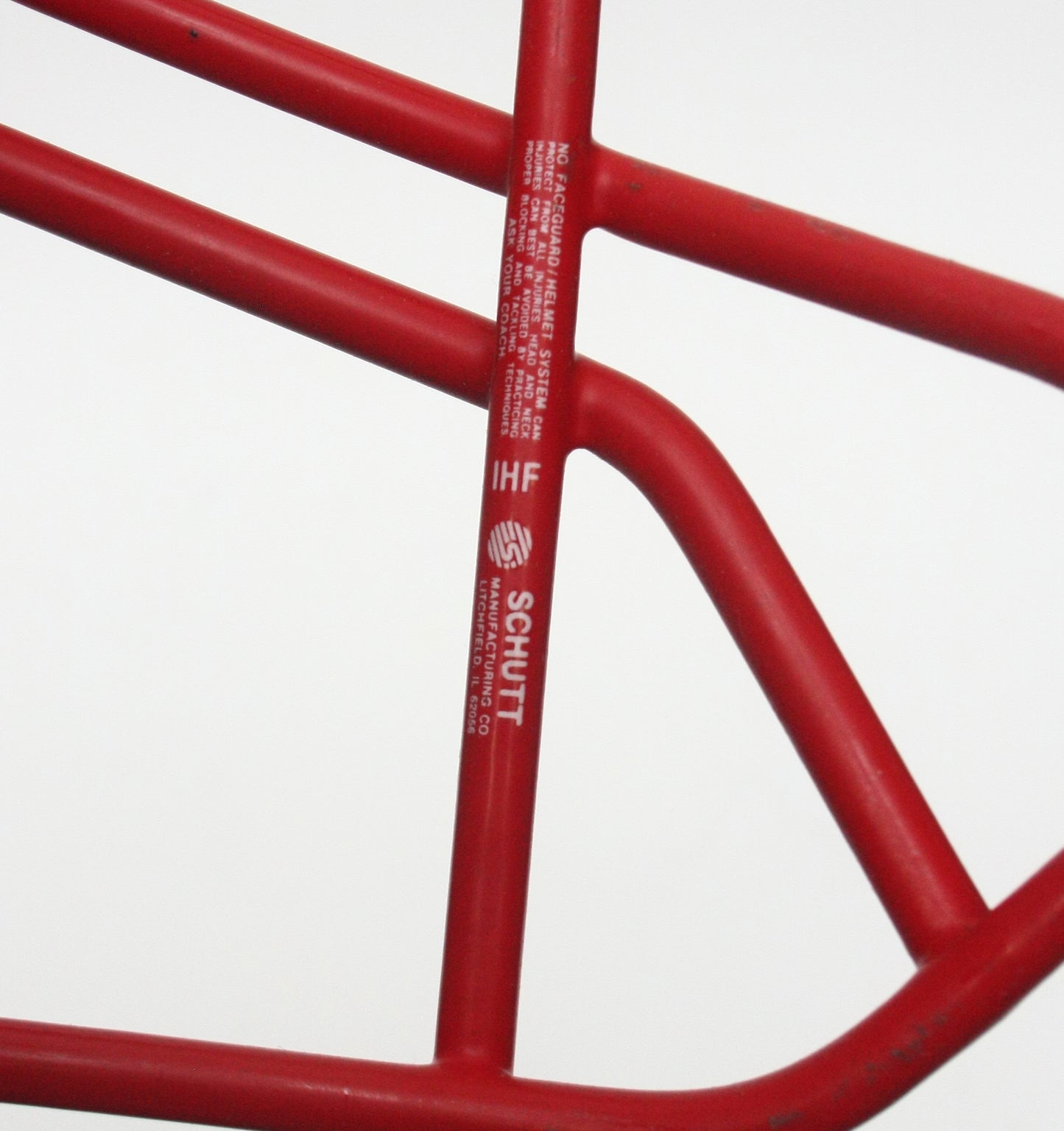 Rare Vintage Game Used 1980s Schutt NOPO Football Helmet Facemask - Scarlet