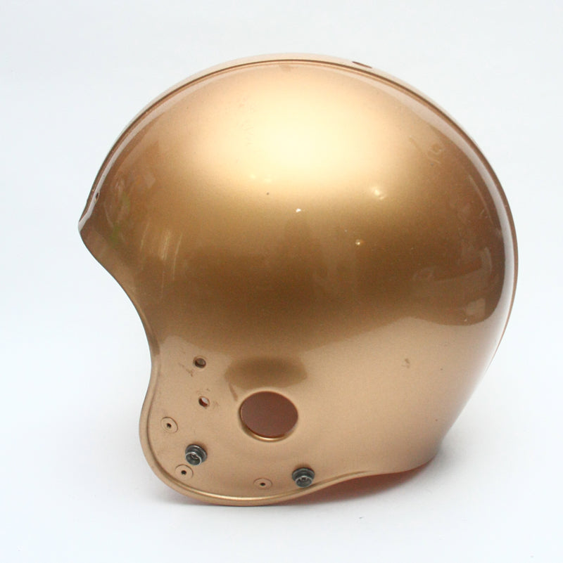 Vintage Game Used 1990s Riddell VSR4 Large Football Helmet Shell - Gold Metallic