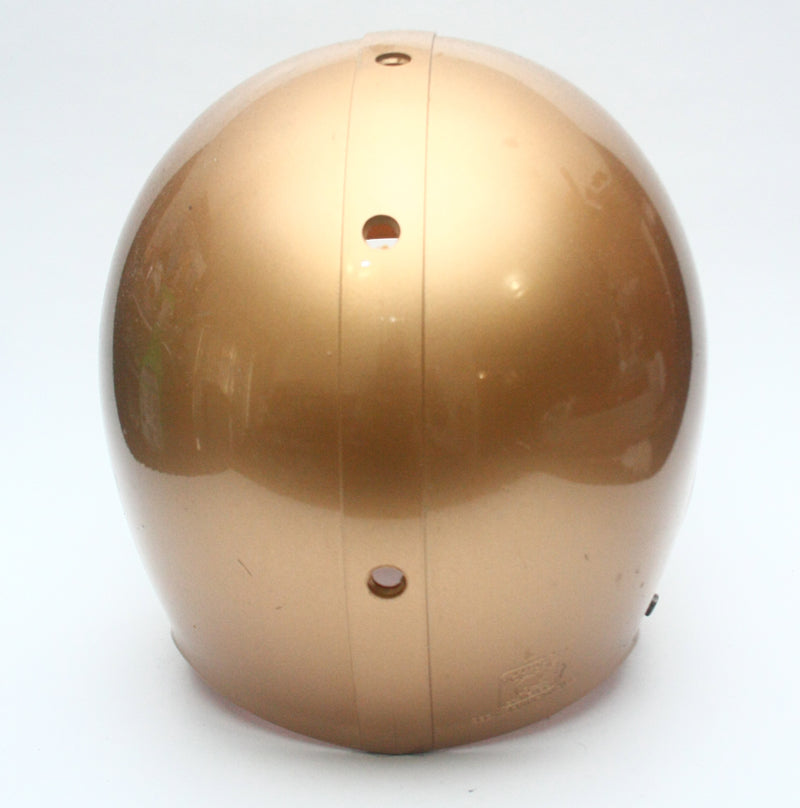 Vintage Game Used 1990s Riddell VSR4 Large Football Helmet Shell - Gold Metallic