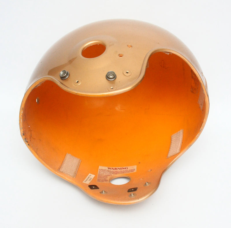 Vintage Game Used 1990s Riddell VSR4 Large Football Helmet Shell - Gold Metallic