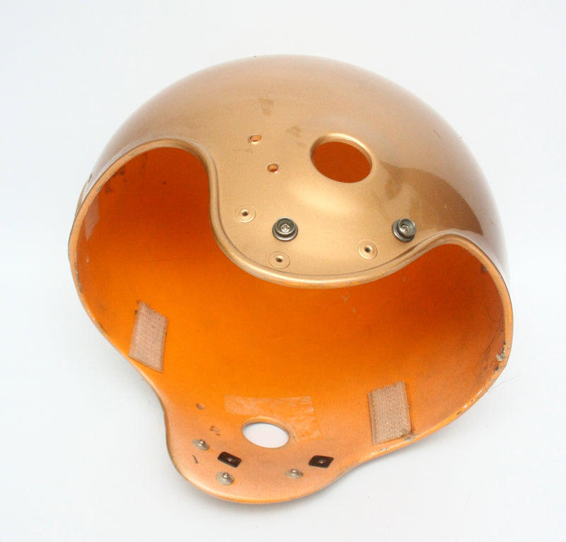 Vintage Game Used 1990s Riddell VSR4 Large Football Helmet Shell - Gold Metallic