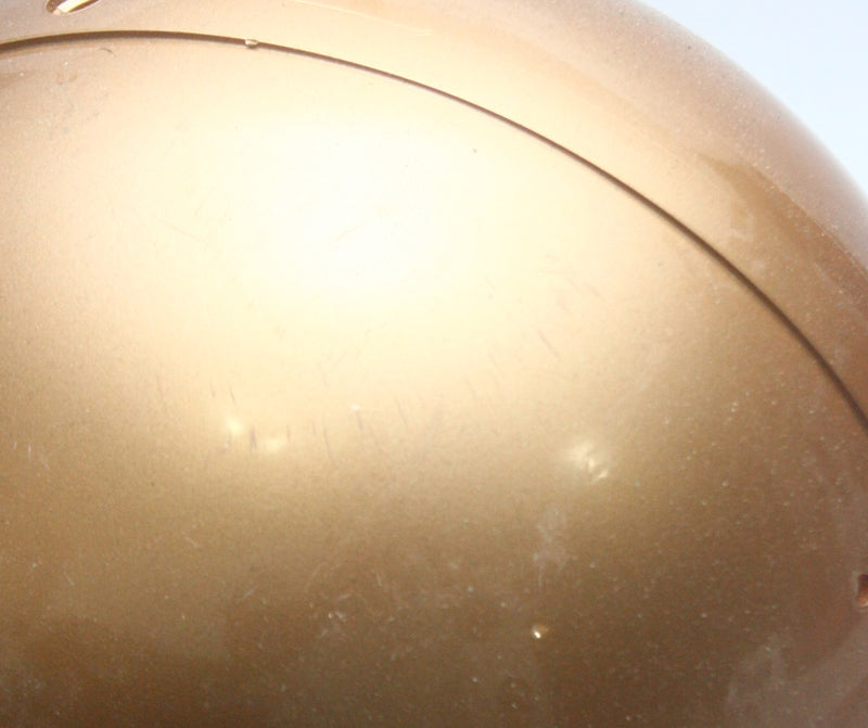 Vintage Game Used 1990s Riddell VSR4 Large Football Helmet Shell - Gold Metallic