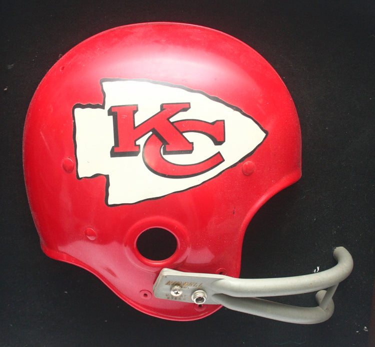 Vintage 1960s Riddell Kansas City Chiefs Football Helmet Plaque - Mint Condition
