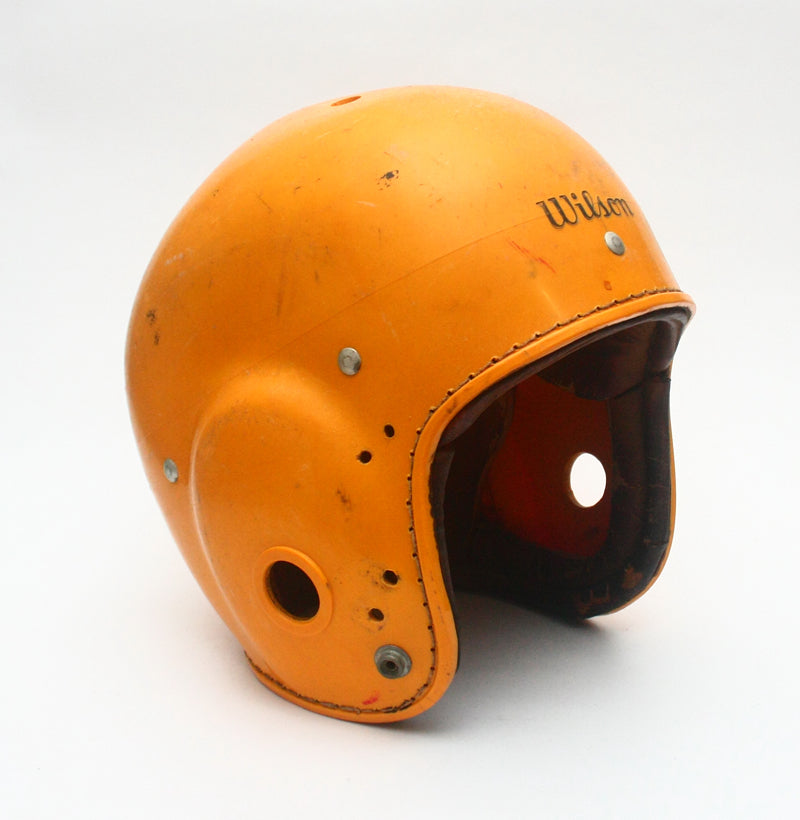 Vintage Game Used 1940s Wilson F2034 Pro Football Helmet - Size 7 1/8 - 7 1/4