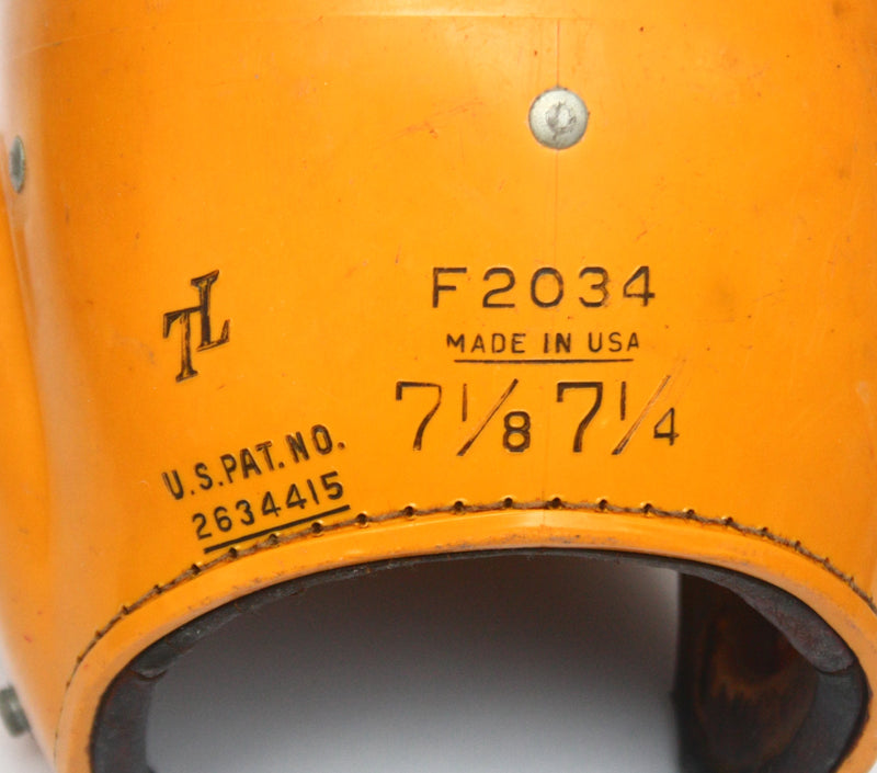 Vintage Game Used 1940s Wilson F2034 Pro Football Helmet - Size 7 1/8 - 7 1/4