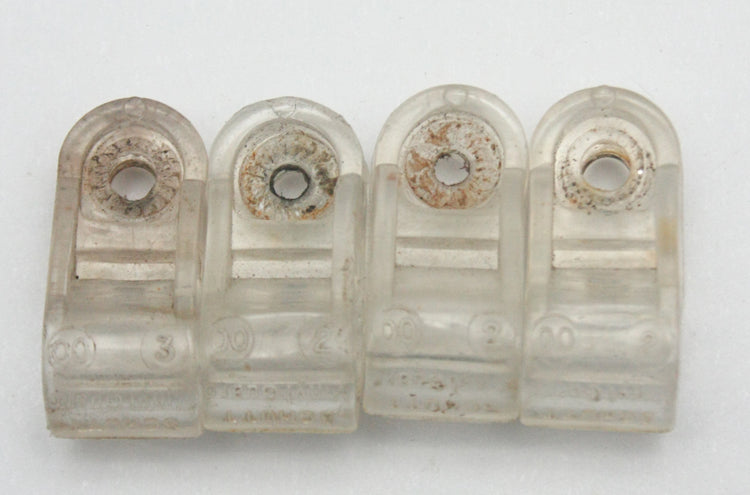 Vintage Game Used 2000 Dated Schutt Football Helmet Facemask Clips 1130246