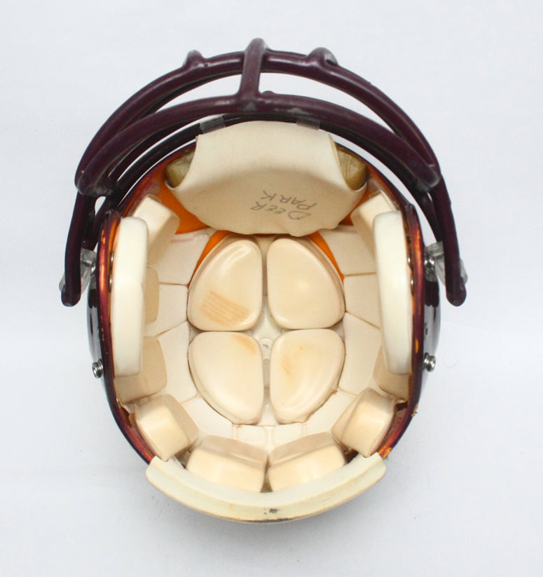 Vintage Game Used 1990s Deer Park Deer Texas High School Riddell VSR4 Football Helmet Size Large
